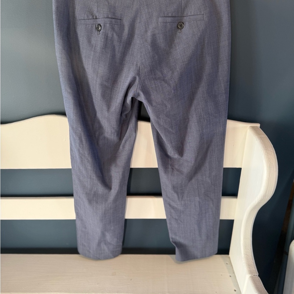 Banana Republic Light Blue Cropped Lined Trousers Size 8 - Picture 4 of 11